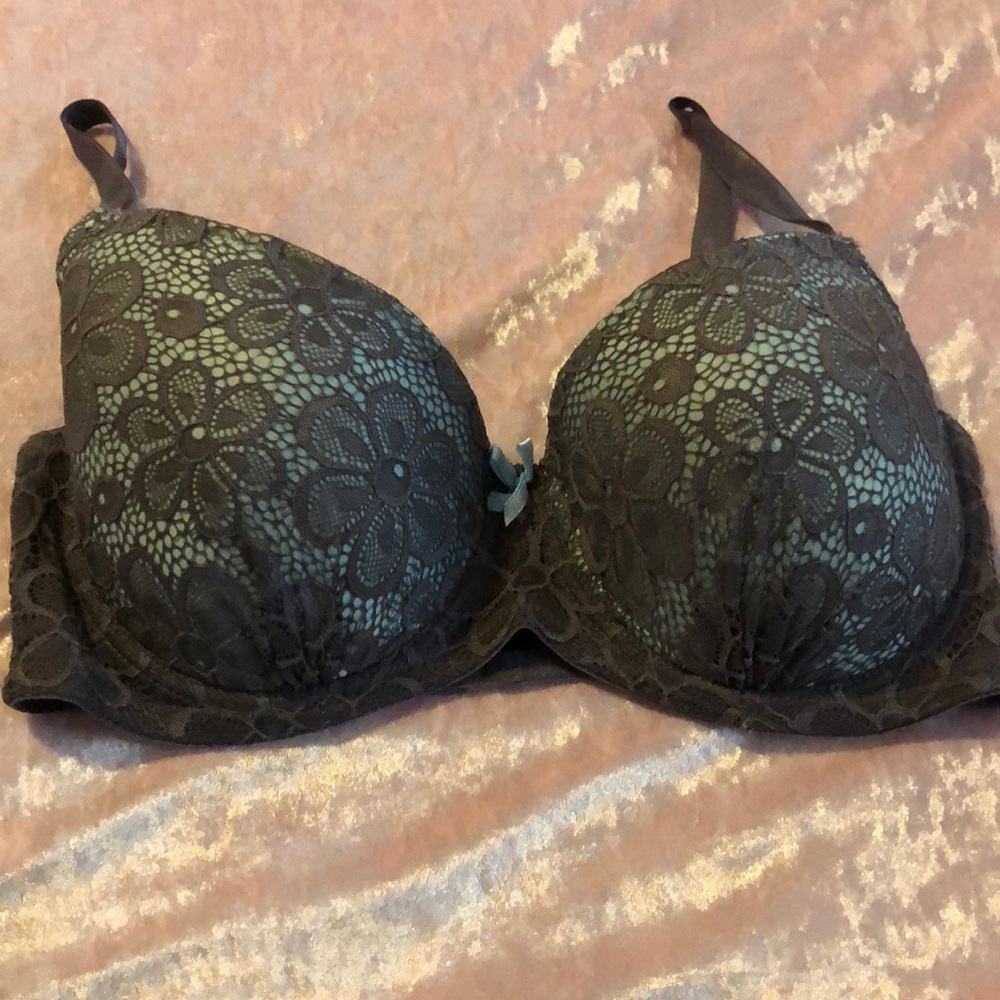 Floral lace bra
